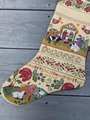 Christmas Stocking NEW Finished HANDMADE NATIVITY Counted Cross Stitch Christmas Stocking JanLynn