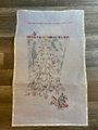 Handpainted Needlepoint Stocking Canvas MELISSA SHIRLEY Acorn Tree 2045 with THREADS Holiday Craft Kit, Birds Cardinals Squirrel