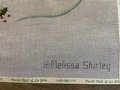 Handpainted Needlepoint Stocking Canvas MELISSA SHIRLEY Acorn Tree 2045 with THREADS Holiday Craft Kit, Birds Cardinals Squirrel