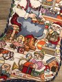 New Christmas Stocking Counted Cross Stitch HANDMADE KOOLER DESIGN Santa's Workshop Needlepoint Holiday Stocking #2682 Holiday Decor