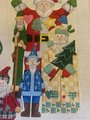 New Vintage ALEXA? Christmas Stocking Oodles of Santa Handpainted Needlepoint Canvas W/ Ornament Holiday Decor