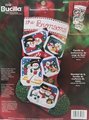 Handmade Custom Stocking, Bucilla SNOWMAN FAMILY Christmas 84939 Pictures Frame Felt Holiday Stocking Christmas Stockings Fireplace Decor