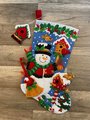 Christmas Stocking | Bucilla Original Snowman with Birds #86234 | Personalized Stockings | Finished Bucilla Kit | Stockings with Name