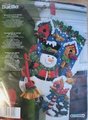 Christmas Stocking | Bucilla Original Snowman with Birds #86234 | Personalized Stockings | Finished Bucilla Kit | Stockings with Name