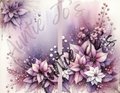 Purple Junk Journal Kit, Purple Journal Sheets, Digital Papers, Instant Printable Paper, Floral Designs, Digital Paper Kit, PDF & PNG Files