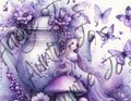 Fairies Junk Journal, Purple Junk Journal Kit, Digital Papers, Instant Printable Paper, Fairy Digital Paper Kit, PDF & PNG Files
