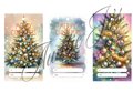 Easy EDITABLE Christmas Gift Tags, Christmas Tree Holiday Gift Tag Template, Personalized Christmas Tag 2 x 3.5", PDF Format