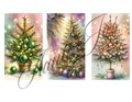 Easy EDITABLE Christmas Gift Tags, Christmas Tree Holiday Gift Tag Template, Personalized Christmas Tag 2 x 3.5", PDF Format
