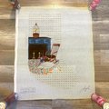 New Vintage 1980s LEIGH Designs Goose Stocking Needlepoint Christmas Stocking Canvas Fireplace Bird Holiday Stocking