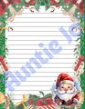 Printable Christmas Stationary - Christmas Letter Paper - Santa Claus Printables - Christmas Instant Digital Download - Holiday Letterhead