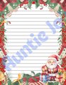 Printable Christmas Stationary - Christmas Letter Paper - Santa Claus Printables - Christmas Instant Digital Download - Holiday Letterhead