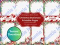 Printable Christmas Stationary - Christmas Letter Paper - Santa Claus Printables - Christmas Instant Digital Download - Holiday Letterhead