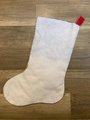 Handmade Christmas Stocking FINISHED Bucilla SANTA'S SLED Felt #86279 Embroidered Stocking Custom Stocking Teddy Bear Holiday Decor