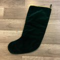 Custom Christmas Stocking Vintage Handmade Needlepoint Santa Claus W/ Toy Sack Holiday Stocking, Custom Finished Stocking, Fireplace Decor