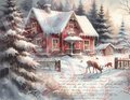 Christmas Printable Pages, Deer, Farm Rustic Vintage Holidays, Junk Journals, Vintage Scrapbooks, Digital Junk Journal, PNG & PDF Files