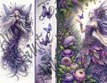 Fairies Junk Journal, Purple Junk Journal Kit, Digital Papers, Instant Printable Paper, Fairy Digital Paper Kit, PDF & PNG Files