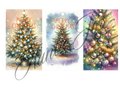 Easy EDITABLE Christmas Gift Tags, Christmas Tree Holiday Gift Tag Template, Personalized Christmas Tag 2 x 3.5", PDF Format