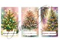 Easy EDITABLE Christmas Gift Tags, Christmas Tree Holiday Gift Tag Template, Personalized Christmas Tag 2 x 3.5", PDF Format