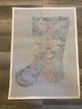 Christmas Stocking New Rare Handpainted Vintage BAROQUE ANGELS II 2 Needlepoint Christmas Stocking Canvas Holiday Decor Signed Canvas