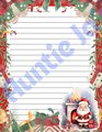 Printable Christmas Stationary - Christmas Letter Paper - Santa Claus Printables - Christmas Instant Digital Download - Holiday Letterhead