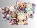 Christmas Junk Journal Kit, Printable Pages, Pink Christmas, Digital Junk Journal, Instant Download, Print Immediately or Edit it Canva