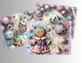 Christmas Junk Journal Kit, Printable Pages, Pink Christmas, Digital Junk Journal, Instant Download, Print Immediately or Edit it Canva