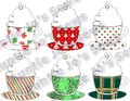 Christmas Gift Tags, Holiday Gift Tags, Christmas Tags, Whipped Cream Coffee Cup Printables, Junk Journal, Holiday Tags, Instant Download