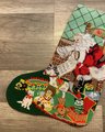 Custom Christmas Stocking, NEW Vintage 1990 Candamar Designs, Santa & Toys 30641 Something Special Holiday Stocking, Personalized Stocking