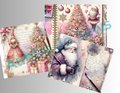 Christmas Junk Journal Kit, Printable Pages, Pink Christmas, Digital Junk Journal, Instant Download, Print Immediately or Edit it Canva