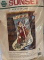 Christmas Stocking RARE New SUNSET Santa Claus Finished Vintage Needlepoint Santa Claus "Santa & Friends" Holiday Stocking