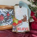 Vintage Christmas Gift Tags, Loaded Junk Journal Tags, Handmade Scrapbooking Ephemera, Retro Holiday Tag, Journal Supplies, Ready to Ship!