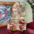 Vintage Christmas Gift Tags, Loaded Junk Journal Tags, Handmade Scrapbooking Ephemera, Retro Holiday Tag, Journal Supplies, Ready to Ship!