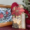 Retro Christmas Gift Tags, Loaded Junk Journal Tags, Handmade Scrapbooking Ephemera, Vintage Holiday Tag, Journal Supplies, Ready to Ship!