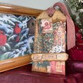 Handmade Christmas Gift Tags, Loaded Junk Journal Tags, Journal Supplies, Vintage Scrapbooking Ephemera, Vintage Holiday Tag, Ready to Ship!