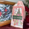 Vintage Christmas Gift Tags, Loaded Junk Journal Tags, Handmade Journal Supplies, Retro Scrapbooking Ephemera, Holiday Tag, Ready to Ship!