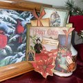 Handmade Christmas Pockets , Loaded Junk Journal Pockets, Journal Supplies, Vintage Scrapbooking Ephemera, Vintage Holidays, Ready to Ship!