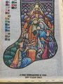 New Dimensions 1994 NATIVITY STOCKING Kit 9092 *Pre-Mounted* Holy Family Wise Men Decor DIY Stitch Kit