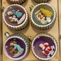 RARE Vintage 1950's SHINY BRITE Ornaments | Diorama | Complete Set of 12 Ornaments with Original Box! Retro Christmas Tree Decor