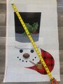 Christmas Stocking New Rare LIZ Handpainted Vintage Snowman with Top Hat Pipe Needlepoint Christmas Stocking Canvas Decor Signed Canvas