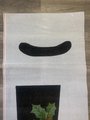 Christmas Stocking New Rare LIZ Handpainted Vintage Snowman with Top Hat Pipe Needlepoint Christmas Stocking Canvas Decor Signed Canvas