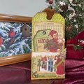 Vintage Christmas Gift Tags, Loaded Junk Journal Tags, Handmade Scrapbooking Ephemera, Retro Holiday Tag, Journal Supplies, Ready to Ship!