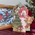 Retro Christmas Gift Tags, Loaded Junk Journal Tags, Handmade Scrapbooking Ephemera, Vintage Holiday Tag, Journal Supplies, Ready to Ship!
