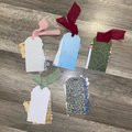 Retro Christmas Gift Tags, Loaded Junk Journal Tags, Handmade Scrapbooking Ephemera, Vintage Holiday Tag, Journal Supplies, Ready to Ship!