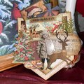 Vintage Christmas Pockets , Loaded Junk Journal Pockets, Journal Supplies, Handmade Scrapbooking Ephemera, Vintage Holidays, Ready to Ship!