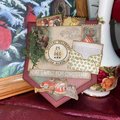 Vintage Christmas Pockets , Loaded Junk Journal Pockets, Journal Supplies, Handmade Scrapbooking Ephemera, Vintage Holidays, Ready to Ship!