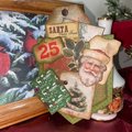 Retro Christmas Pockets , Loaded Junk Journal Pockets, Handmade Journal Supplies, Vintage Scrapbooking Ephemera, Ready to Ship!