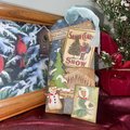 Vintage Christmas Gift Tags, Loaded Junk Journal Tags, Handmade Journal Supplies, Retro Scrapbooking Ephemera, Holiday Tag, Ready to Ship!