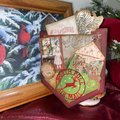 Handmade Christmas Pockets , Loaded Junk Journal Pockets, Journal Supplies, Vintage Scrapbooking Ephemera, Vintage Holidays, Ready to Ship!