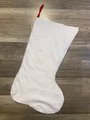 JUMBO Christmas Stocking, New BUCILLA Handmade Needlepoint Santa with Bag 60547 Holiday Stocking Circa 1970's Holiday Decor
