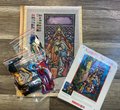 New Dimensions 1994 NATIVITY STOCKING Kit 9092 *Pre-Mounted* Holy Family Wise Men Decor DIY Stitch Kit